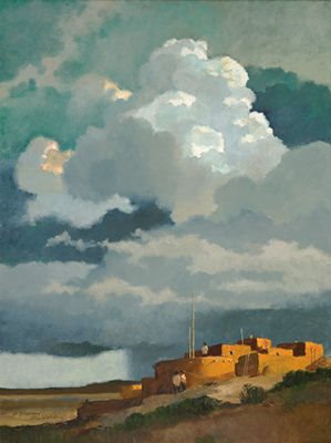 Eric Sloane Painting Title: Taos Village